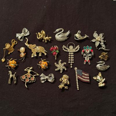 Sparkly Vintage Pins