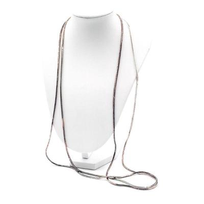 Milor Italy 925 Sterling Silver Extra Long 58″ Chain Necklace