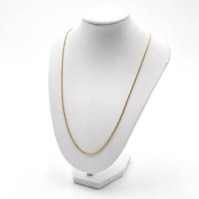 925 Italy Gold-Toned Rope Chain Necklace