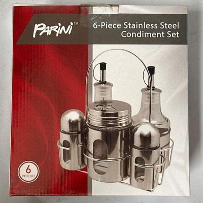 Parini 6-Piece Stainless Steel Condiment Set