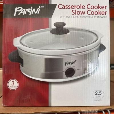 Parini 2.5 Qt Casserole Slow Cooker
