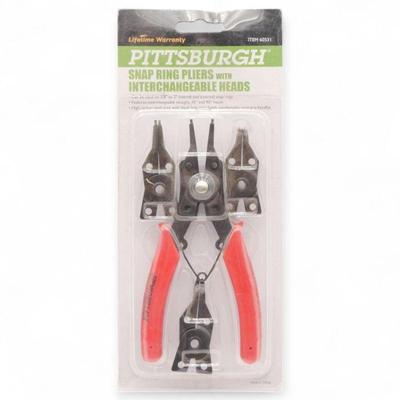 Pittsburgh Snap Ring Pliers w/ Interchangeable Heads