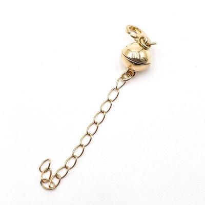 BBJ 925 Gold-Tone Magnetic Clasp Jewelry Extender