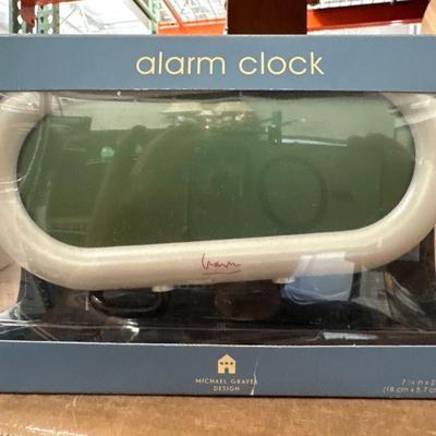 Michael Graves Design Pearlized White Alarm Clock