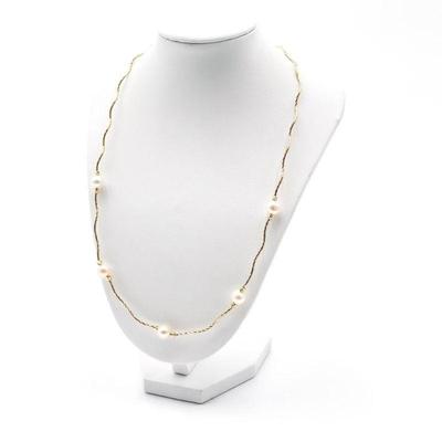 Milor Italy 925 Gold-Toned Necklace with Pearls