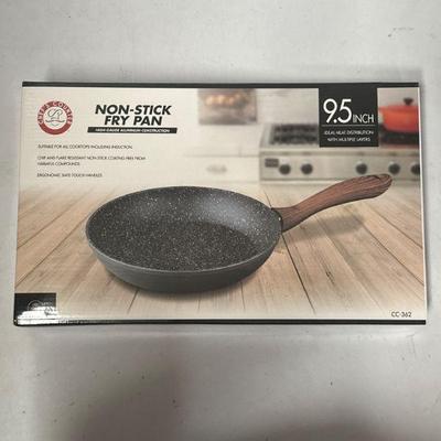 9.5-Inch Non-Stick Fry Pan with Wood-Style Handle