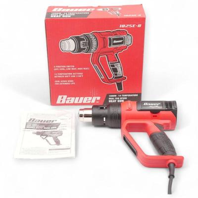 Bauer 1600W Dual-Speed Heat Gun, #1825E-B