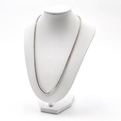 Milor Italy 958 Sterling Silver Snake Chain Necklace