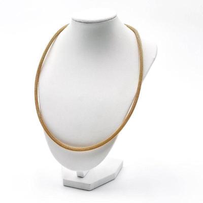 Gold-Tone Mesh Chain Necklace