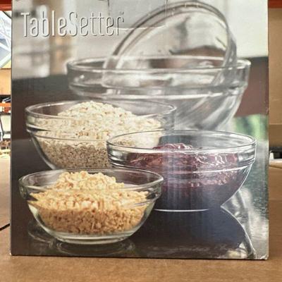 TableSetter Set of 5 Glass Prep Bowls