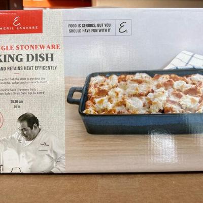 Emeril Lagasse 1.5 Quart Rectangle Stoneware Baking Dish