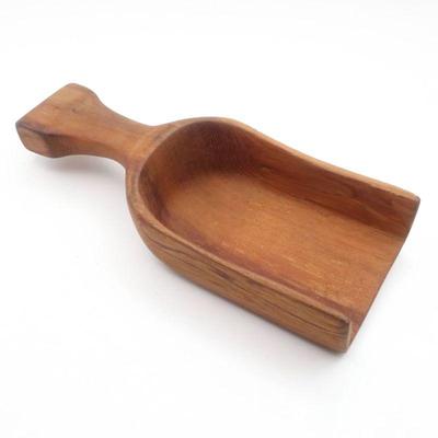 Carved Wood Scoop with Handle