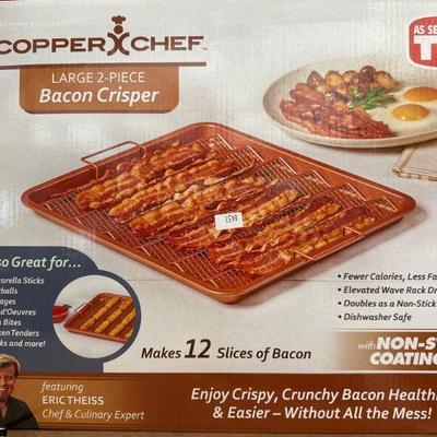 Copper Chef Large 2-Piece Bacon Crisper Oven Air Fryer Set