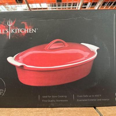 Hell’s Kitchen 3.5-Quart Covered Casserole Dish
