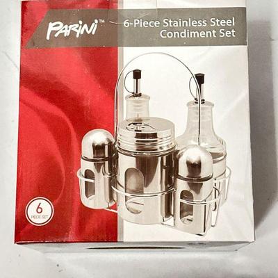 Parini 6-Piece Stainless Steel Condiment Set