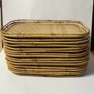 Set of Bamboo Trays