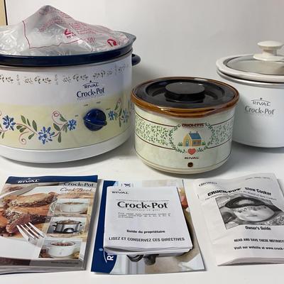 Trio of Rival Crock Pots