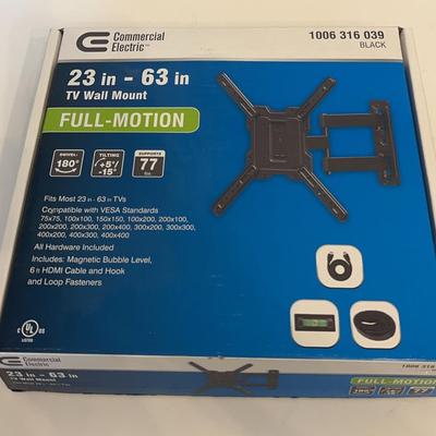 Commercial Electric Black Full-Motion TV Wall Mount