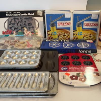 Assortment of Cookie Baking Molds & More