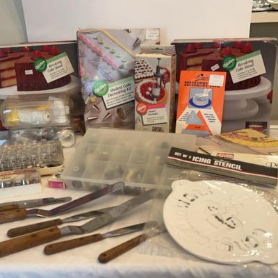 Assortment of Cake Decorating Supplies & More