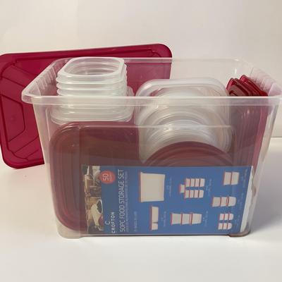 Bucket of Food Storage Containers