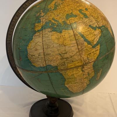 Vintage Cram Co. Colorful Desktop-Globe Circa 1939
