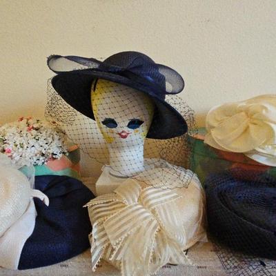 Collection of Vintage Ladies' Hats #1