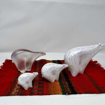 Glass Figurine Polar Bear 