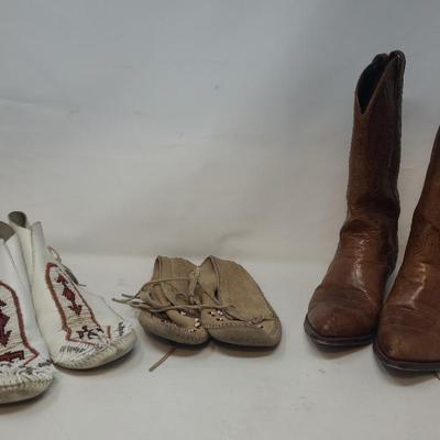 Moccasins and Boots