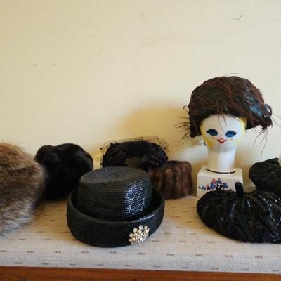 Collection of Vintage Ladies' Hats #3