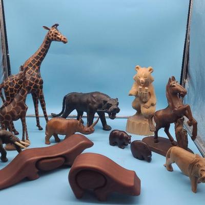 Collaboration of Wood/paper Mache Figurines 