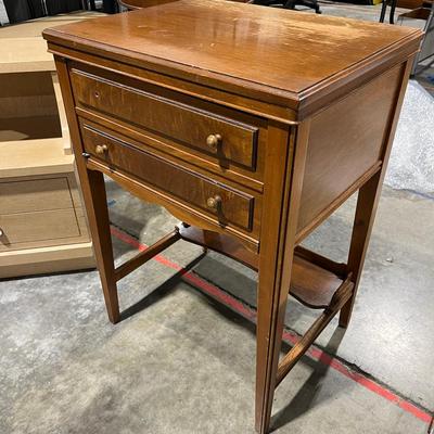 Vintage “White” Sewing Table/Side Table