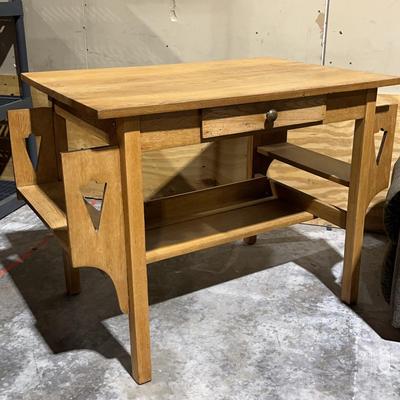 Vintage Mission Style Oak Desk