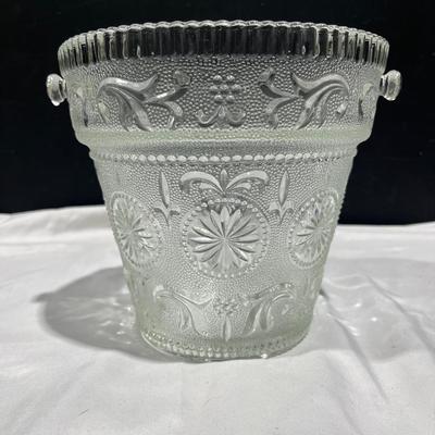 Vintage Glass Ice Bucket 