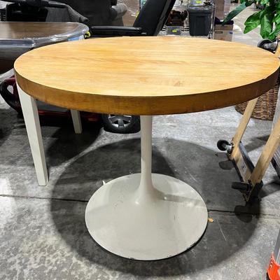 Vintage MCM Butcher Block Tulip Table 