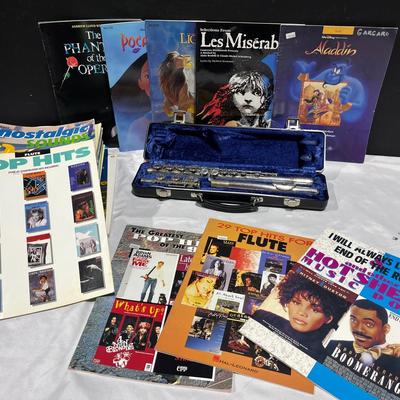 W. T. Armstrong Elkhart-Ind. Flute + Music Books