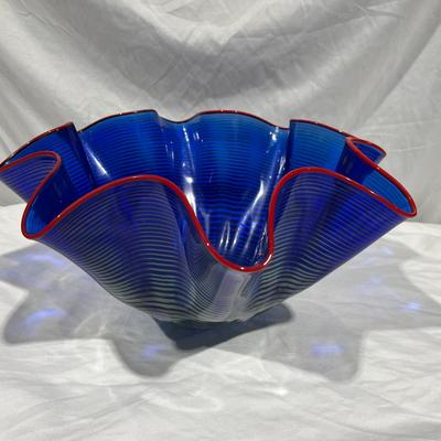 Karl Ittig Art Glass Bowl Signed 