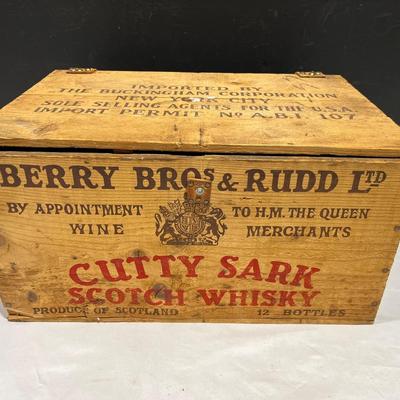Berry Bros & Rudd - Cutty Sark Scotch Whiskey Crate