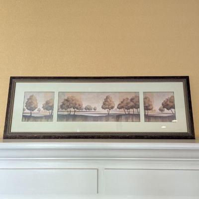 Lot #104 - Framed Triptych Landscape Print