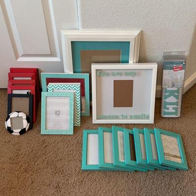 Lot #176 - Assorted Picture Frames & Mirror Lot