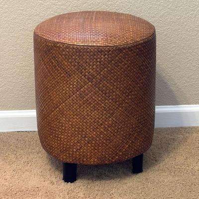 Lot #133 - Handwoven Natural Material Ottoman Stool