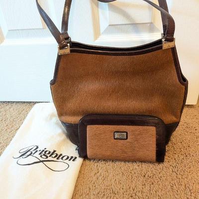 Lot #234 - Brighton Calf Hair and Leather Purse and Wallet