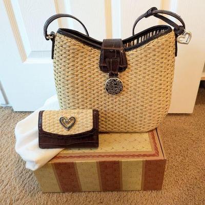 Lot #232 - Brighton Anahita Straw Bag and Wallet