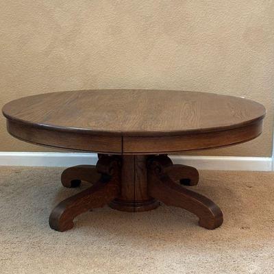 Lot #12 - Round Oak Coffee Table