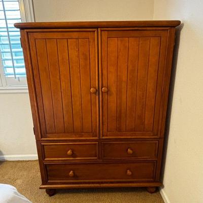 Lot #194 - Pottery Barn Wooden Armoire