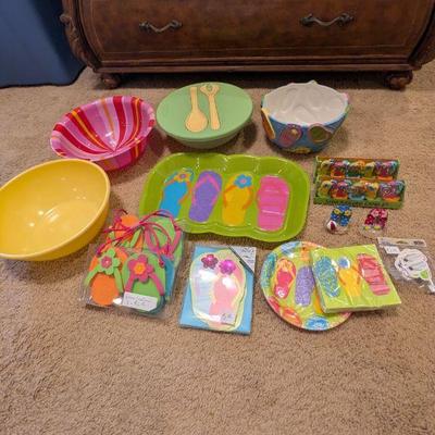 Lot #124 - Colorful Summer Party Supplies