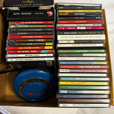 Lot #193 - Sony Walkman & CD Lot, Including Taylor Swift Uncensored Self-titled Debut CD