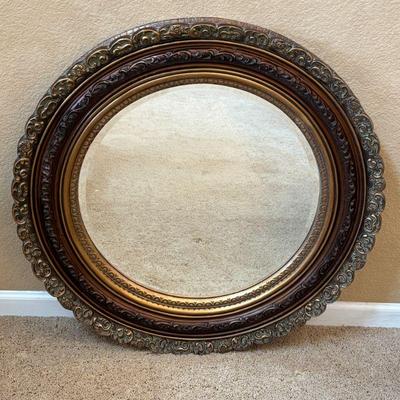 Lot #34 - Vintage Round Ornate Mirror