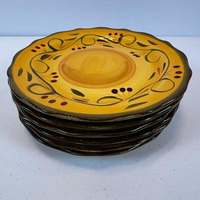 Lot #55 - Set of 6 Home Trends Decorative Plates