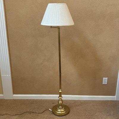 Lot #8 - Mid-Century Brass Floor Lamp
